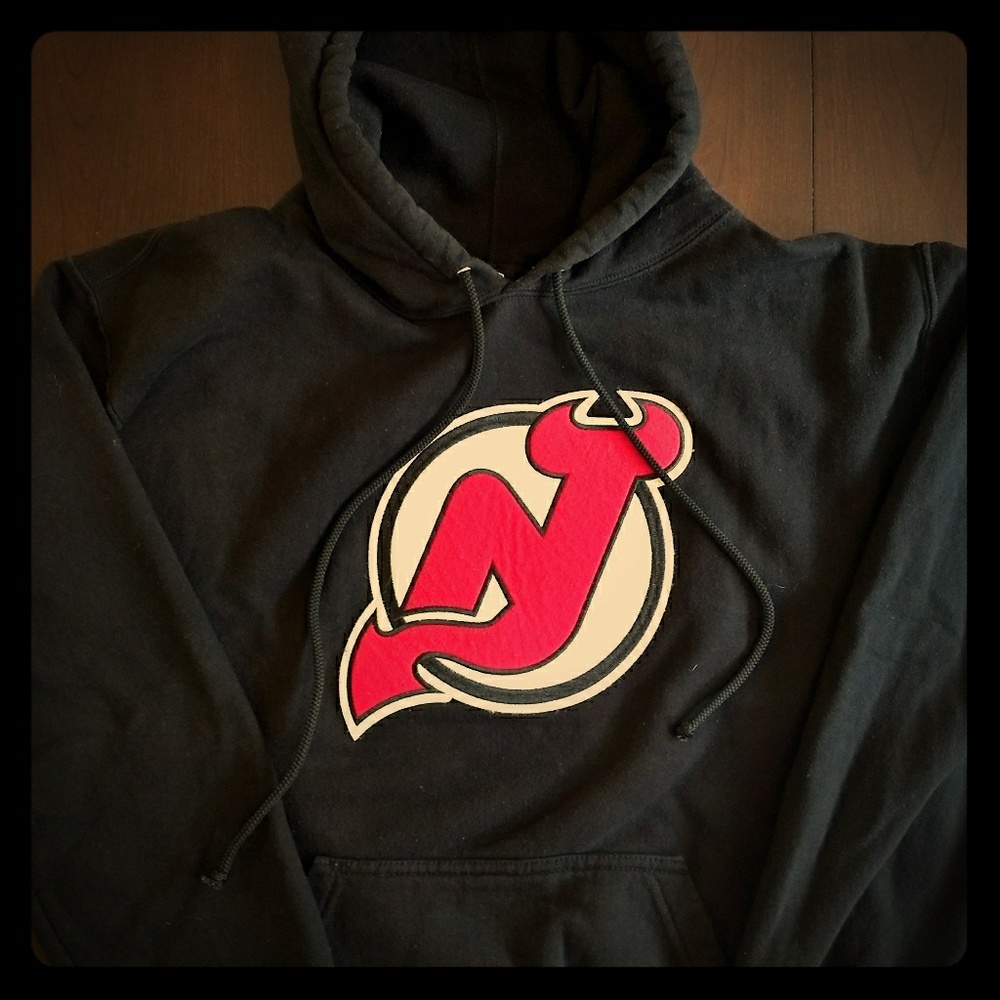 NJ Devils Scott Stevens Black Hoodie